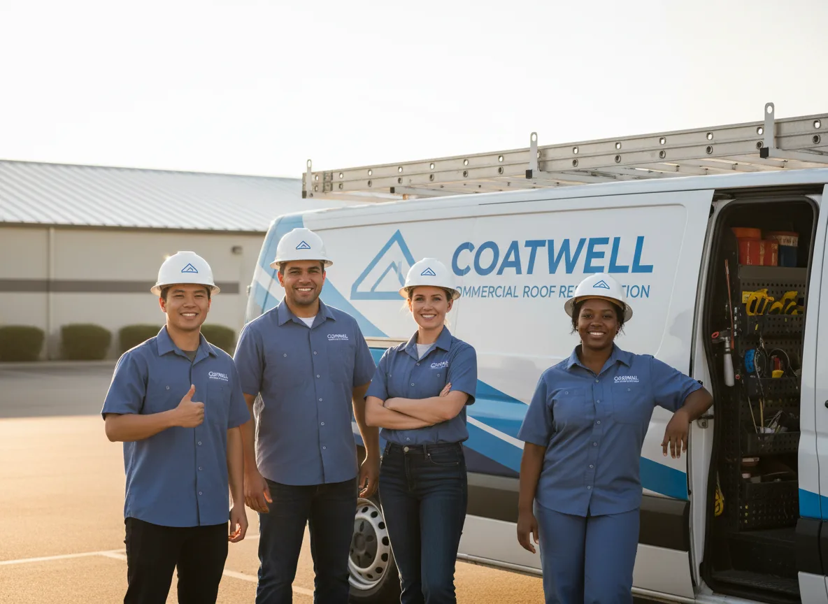 Commercial roof coating company in Green Camp, OH