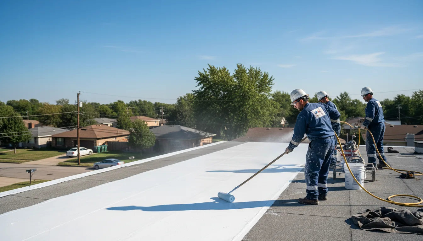 Commercial roof coating in Green Camp, OH near me